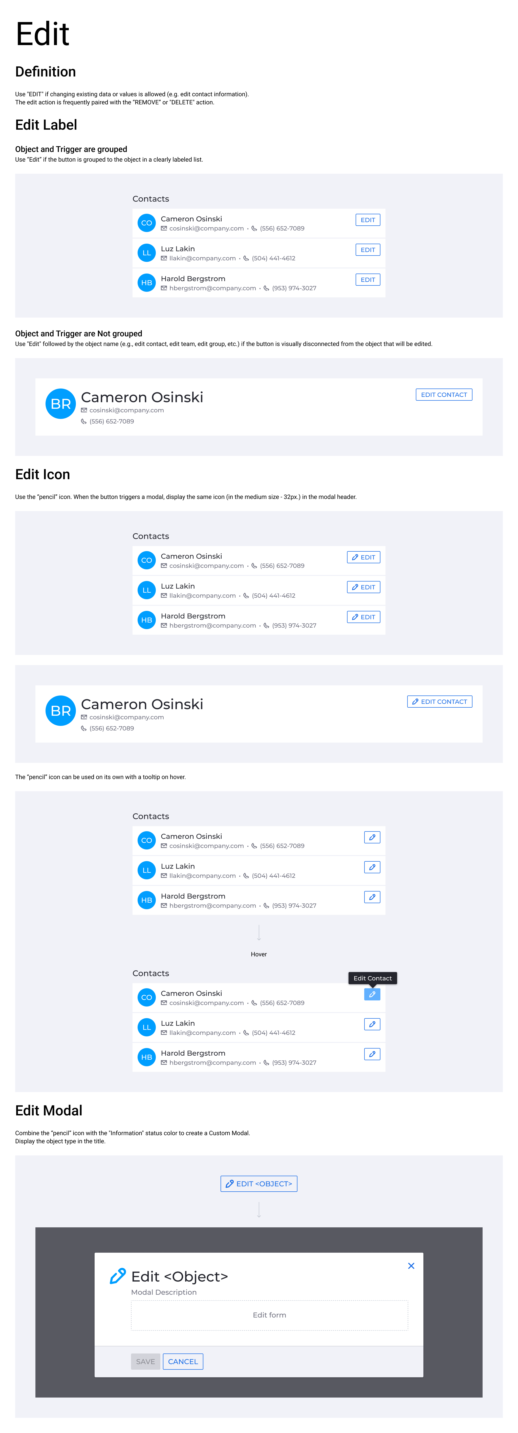 Edit action pattern documentation
