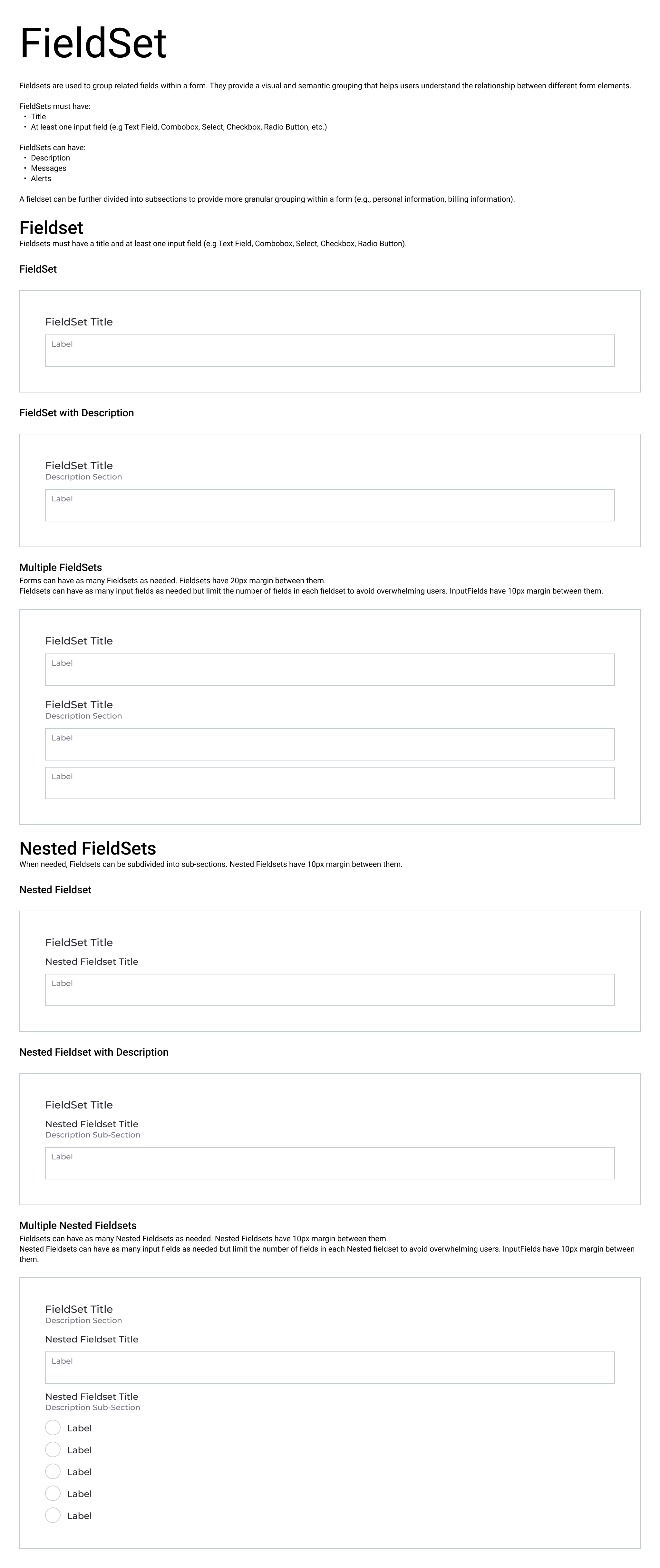 Fieldset pattern documentation