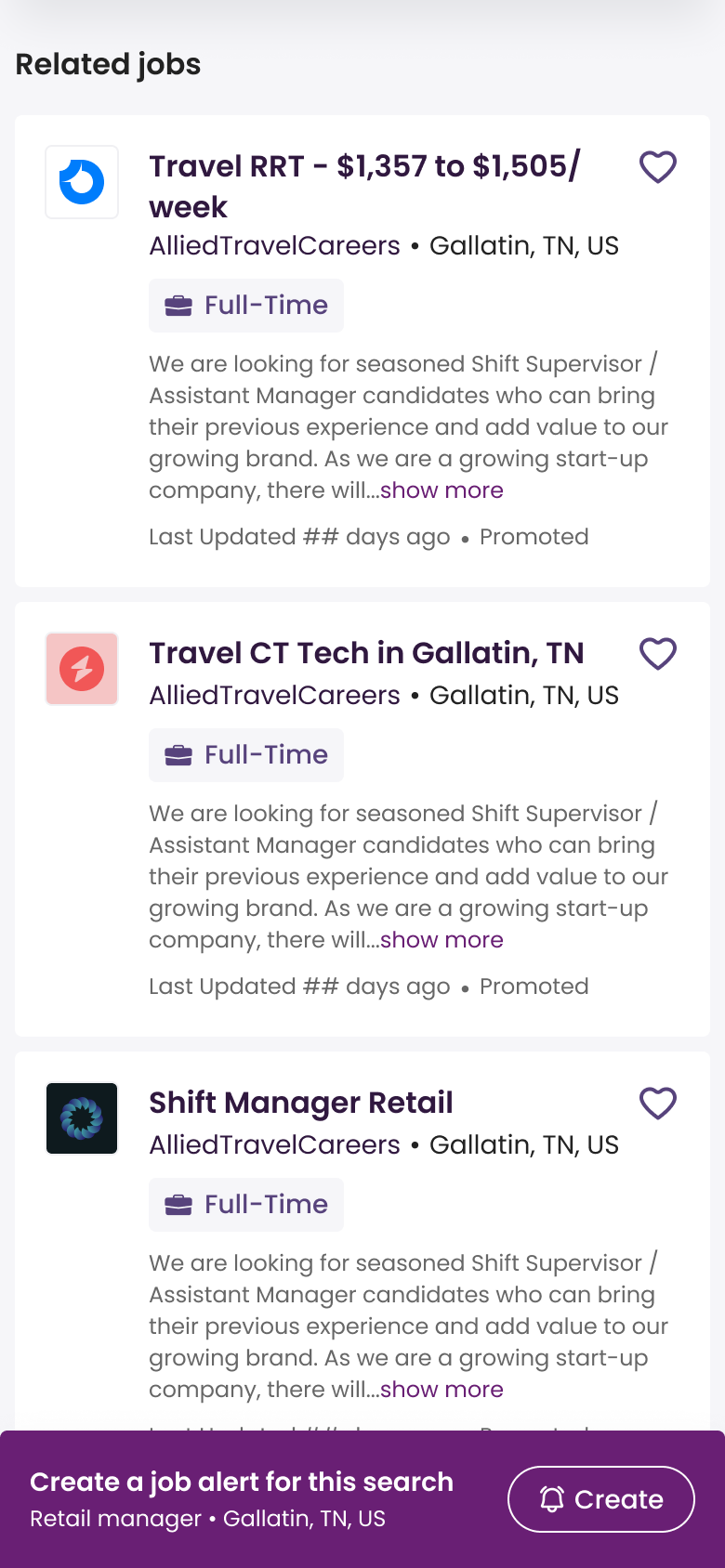 Job alert banner sticky after fix